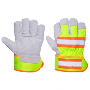 Guantes de Trabajo de Piel de Oveja y Cuero Vacuno para Hombre, Resistentes, con Certificación CE, para Soldadura, Seguridad, Invierno y Deportes - Product Image 4