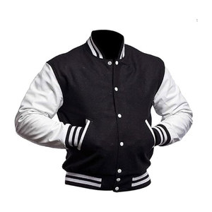 Chaqueta Universitaria de Lona de Alta Calidad con Diseños de Parches Personalizados, Chaqueta Universitaria Personalizada para Equipos, 100% Algodón - Product Image 4