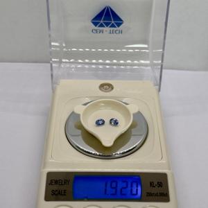 Pierre de paire de saphir bleu naturel à facettes ovale traitée thermiquement de qualité supérieure pour la fabrication de bijoux et l'artisanat - Product Image 5