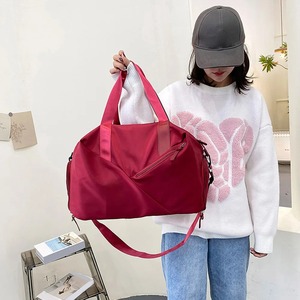 กระเป๋ากีฬาอเนกประสงค์สีดำสำหรับออกกำลังกายการฝึกออกกำลังกายในวันหยุดสุดสัปดาห์กระเป๋าถือแบบเปียกมีซิปกระเป๋าสะพายไหล่กันน้ำ - Product Image 4