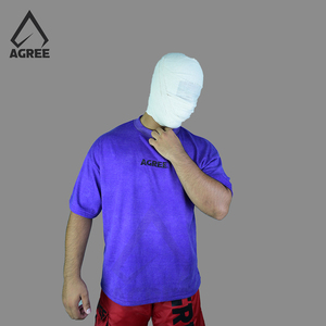 Camiseta de Algodón 100% Vintage Oversize con Lavado Ácido para Hombre, 240GSM, de Alto Gramaje, Transpirable, de Secado Rápido, Cuello Redondo, con Letra Bordada, Venta al por Mayor - Product Image 2