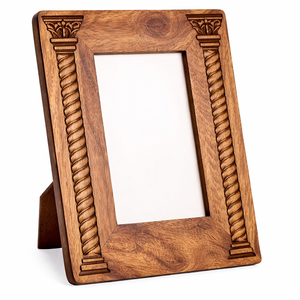 NEW ARRIVAL Wooden <b>Photo</b> <b>Frame</b> with Geometric Laser Engraving Perfect for Modern Home Decor and Displaying Memories - Product Image 6