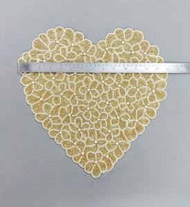 Mantel Individual de Lujo con Cuentas Hechas a Mano, Aspecto Elegante, Centro de Mesa Decorativo Dorado de Glowin Fashion - Product Image 2