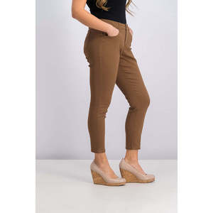 Jeans Skinny da Donna Style Co, Taglio Curvy, Vita Alta, Marrone Scuro, Taglia 10P, Denim Traspirante, Pantaloni Semplici a Sigaretta, Stile Boyfriend - Product Image 3