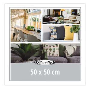 White 50 X 50 cm Square Photo <b>Frame</b> <b>Poster</b> Display Stand - Product Image 1