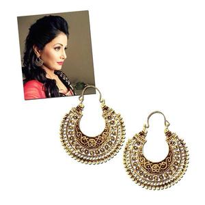 Jeweljunk Antique Gold Plated Chandbali <b>Fine</b> <b>Hoop</b> <b>Earrings</b> 1311010 - Product Image 1