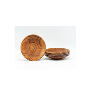 Posavasos de madera de forma redonda creativa de gran oferta, utensilios de cocina de estilo clásico y decoración de restaurante - Product Image 1