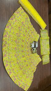 Lehenga choli สไตล์อินเดียผ้าแคนวาสปักเลื่อมสำหรับผู้หญิงขายดีที่สุด - Product Image 6