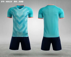 Kit de entrenamiento de fútbol con estampado de transferencia de calor personalizado y chándal Unisex Conjunto de camiseta de fútbol 100% poliéster impermeable ligero - Product Image 1