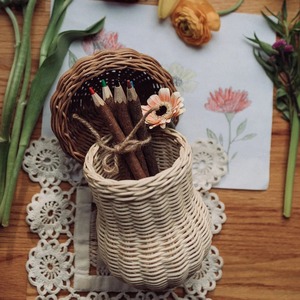 <b>Small</b> Eco-Friendly Modern Mushroom-Shaped Natural Rattan <b>Storage</b> <b>Basket</b> - Product Image 6