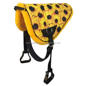 Almohadilla a pelo de algodón oscuro duradero de alta calidad Y & Z, nuevo diseño, almohadillas para SILLÍN, estribos, circunferencia, suministro de Equistrain para montar - Product Image 1