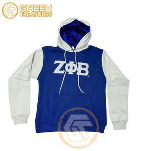 Sudadera con capucha bordada de lana de algodón Zeta Phi Beta personalizada, suéter de alta calidad de la Hermandad de mujeres, ropa griega, sudaderas con capucha más finas - Product Image 1