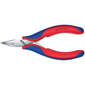 For KNIPEX Electronics Gripping <b>Pliers</b> 115 mm Overall Length Flat Round Jaws Shape 4 Multi-Component Handles - Product Image 6