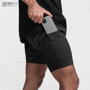 Pantalones Cortos Deportivos Casuales de Lona con Cordón en la Cintura, Estampados, de Secado Rápido, con Logotipo Frontal, para Hombre, para Correr al Aire Libre en Verano - Product Image 3