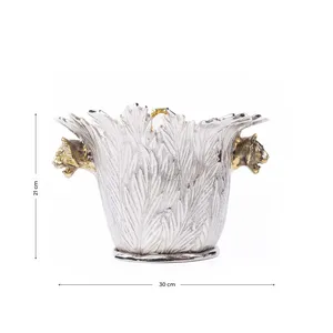 Seau à glace artisanal haut de gamme en aluminium, design moderne, écologique, pour hôtels, bars, Noël - ZAHID EXPORTS - Product Image 2
