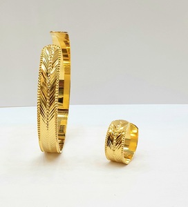กำไลข้อมือทอง 24 กะรัต สำหรับผู้หญิง พร้อมแหวน - Product Image 4