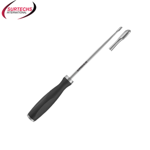 Surtechs Manual Rodilla Artroscopia Escobillas Recto Acero Inoxidable Instrumento Quirúrgico Base - Product Image 1