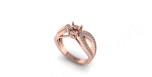 Bonne qualité solide 925 en argent Sterling 6mm réglage de la pince vierge bague en pierre semi-montée personnalisée pour les femmes vêtements de fête de mariage - Product Image 2