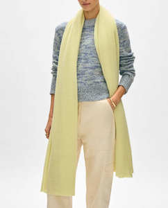 American Style <b>Women's</b> Solid Color Fringe <b>Shawl</b> Winter Warm Long Polyester Multifunction 40*210CM(15.8*82.7 Inch) - Product Image 3