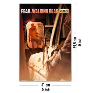 Modern Art Zombie Poster From Fear the Walking Dead <b>Canvas</b> with Black Frame for <b>Wall</b> Decor - Product Image 5