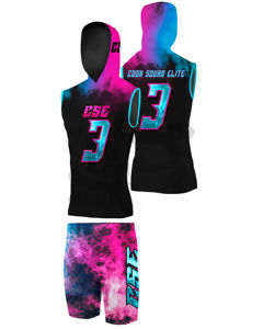 ชุดเครื่องแบบอเมริกันฟุตบอล7-7ชุดเครื่องแบบพิมพ์ลายซับลิเมชันเข้ารูปปกติสำหรับเยาวชน - Product Image 3