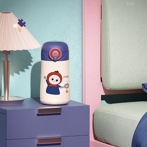 Borraccia per Bambini da 500ml per Attività all'Aperto con Cannuccia in Acciaio Inox per Purificazione dell'Acqua - Product Image 4