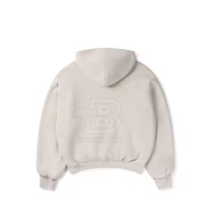 2025 Logo personnalisé léger hiver surdimensionné sweats à capuche avec motif solide pulls à col pour hommes-Vente en gros - Product Image 2