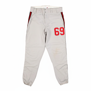 Pantalones de uniforme de béisbol al por mayor transpirables elásticos con rayas y opciones sólidas - Product Image 1