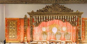 Diseño Personalizado para Bodas Tamilas, Mandap Tradicional de Lujo, Escenario Indio Personalizado, Instalación Ligera de Fibra de Vidrio, Profesional para Bodas - Product Image 2