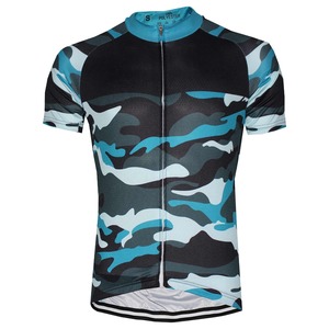 Maillot de cyclisme sans couture à fermeture éclair unisexe sur mesure Protection solaire professionnelle vêtements de sport imprimés légers pour cavalier - Product Image 1