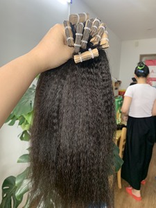 100% Extensiones de cabello camboyano vietnamita humano crudo Clip-In & Tape-In Onda natural y onda profunda suelta Sin productos químicos procesados - Product Image 6