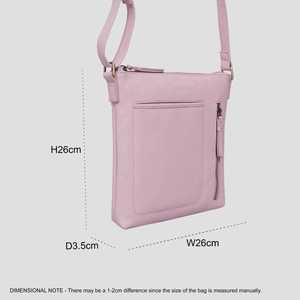 Pastel de alta calidad para Pink Pebble Grain Bolso cruzado de cuero genuino Estilo vintage Geométrico Top Proveedor indio Fabricante - Product Image 5