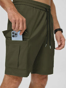Polyester <b>Shorts</b> <b>Pockets</b> <b>Men</b> Sportswear Fitness Workout Jogging <b>Shorts</b> For <b>Men</b> Summer <b>Shorts</b> OEM - Product Image 3