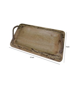 Bandeja para servir desayuno de madera de acacia de lujo, alta calidad, rectángulo sólido, hoteles, restaurantes, uso doméstico, mejor mayorista, tazas de café - Product Image 4