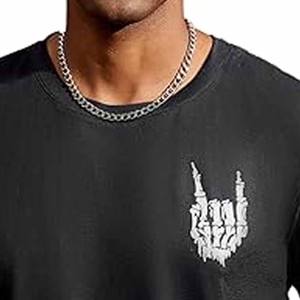 100% camisas personalizadas de algodón orgánico para hombre con logotipo bordado, camiseta suave de verano, ropa informal transpirable hecha por Dress Sports - Product Image 2
