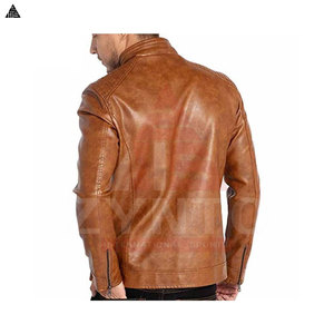 Nouveautés - Prix de gros - Veste en cuir pour homme de haute qualité - Design OEM - Coupe ajustée - Élégante - Confortable - Veste en cuir à bas prix - Product Image 2