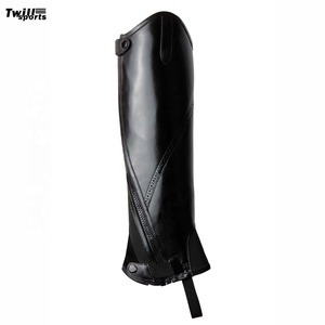 High Quality Leather Mini <b>Chap</b> Horse Equestrian <b>Riding</b> Boot Fitting to Ankle Horse <b>Riding</b> <b>Chaps</b> - Product Image 1