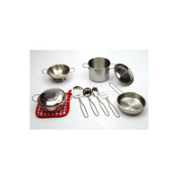 Ensemble de casseroles et poêles colorées antiadhésives pour enfants de 3 ans et plus, 11 pièces, en métal, unisexe, fabriqué en Turquie
