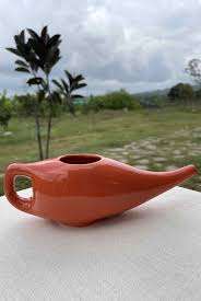 Customizable Porcelain Comfypot Ergonomic Eco-Friendly 6.5-Inch Sinus Rinse Neti Pot for <b>Yoga</b> & Exercise - Product Image 4