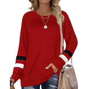 Mesdames 100% Cotton Casual Winter Sweatshirts High Quality Sportswear Crew Neck Embroidered Printed Logo Plus Size Options Spring - Product Image 1