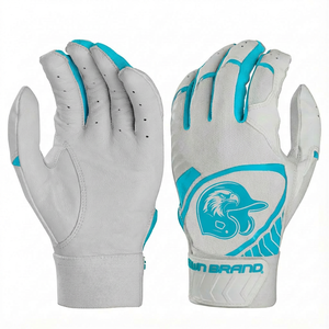 Bulk Order Custom Logo Goatskin Leather Baseball Gloves Supplier Stylish Breathable Anti Shock Unisex Softball <b>Batting</b> Gloves - Product Image 6