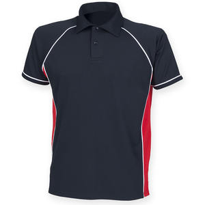 Botón de tela de malla de algodón Piqué de alta calidad para hombre, 180g, para polos, logotipo bordado transpirable, lona de manga corta sólida - Product Image 5