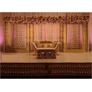 Impresionante decoración de pared de velas para Backstage musulmán Walima escenario vela pared telón de fondo boda real escenario vela decoración de pared - Product Image 1