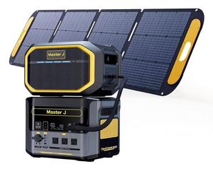 Estación de Energía Portátil de 3096 Wh y 4 Tiempos con Batería Adicional y Panel Solar Profesional de 200 W Incluido - hasta 3000 W de Energía Solar - Product Image 1