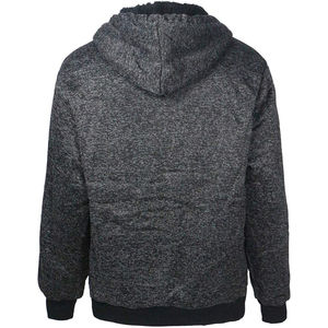 2025 venta al por mayor invierno transpirable alta calidad Streetwear hombres Full Zip up Hoodie Color sólido polar bolsillo sudaderas con capucha para la venta - Product Image 5