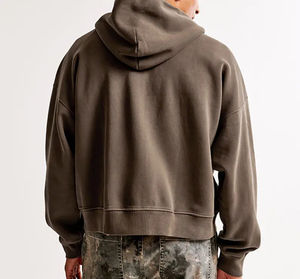 เสื้อฮู้ดผ้าฟลีซสำหรับผู้ชาย, เสื้อมีฮู้ดปักลายไซส์ใหญ่พิเศษ400/500Gsm - Product Image 2