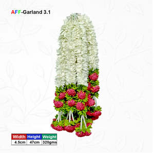 Guirnalda de Flores Artificiales de Fábrica, Material Plástico con Perlas, Estilo Moderno, Decoración Colgante Hecha a Mano, Venta al Por Mayor - Product Image 1