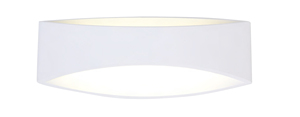 Lampada da parete a LED Nordic media, metallo bianco opaco, 7W, 4000K, 590Lm, 25 cm. - Product Image 1