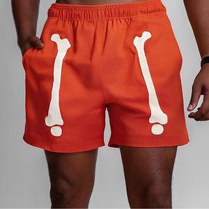 Pantalones cortos de fútbol personalizados para hombre con logotipo, pantalones cortos deportivos transpirables de malla de poliéster 100% informales con bolsillos fabricados por Dress Sports - Product Image 2