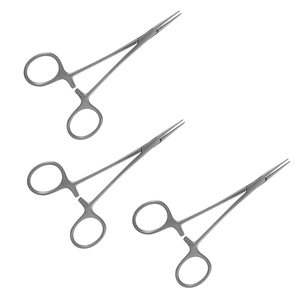 Fórceps de arteria de mosquito Halstead profesional 12,5 cm fórceps médicos quirúrgicos dentales de acero inoxidable grado DIY con soporte OEM - Product Image 4